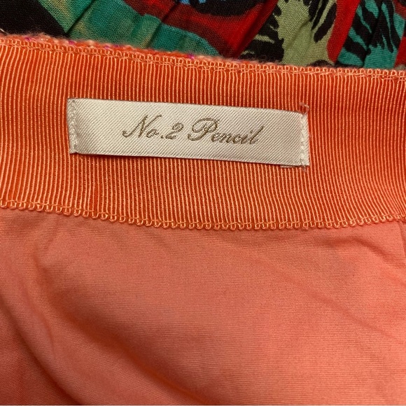J.Crew No.2 Pencil skirt woven tweed orange pink - Picture 9 of 12